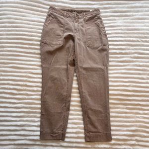 old navy tan adjustable cargo pants